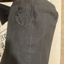 Black With Brown Window Frame Hurley Brand Pants