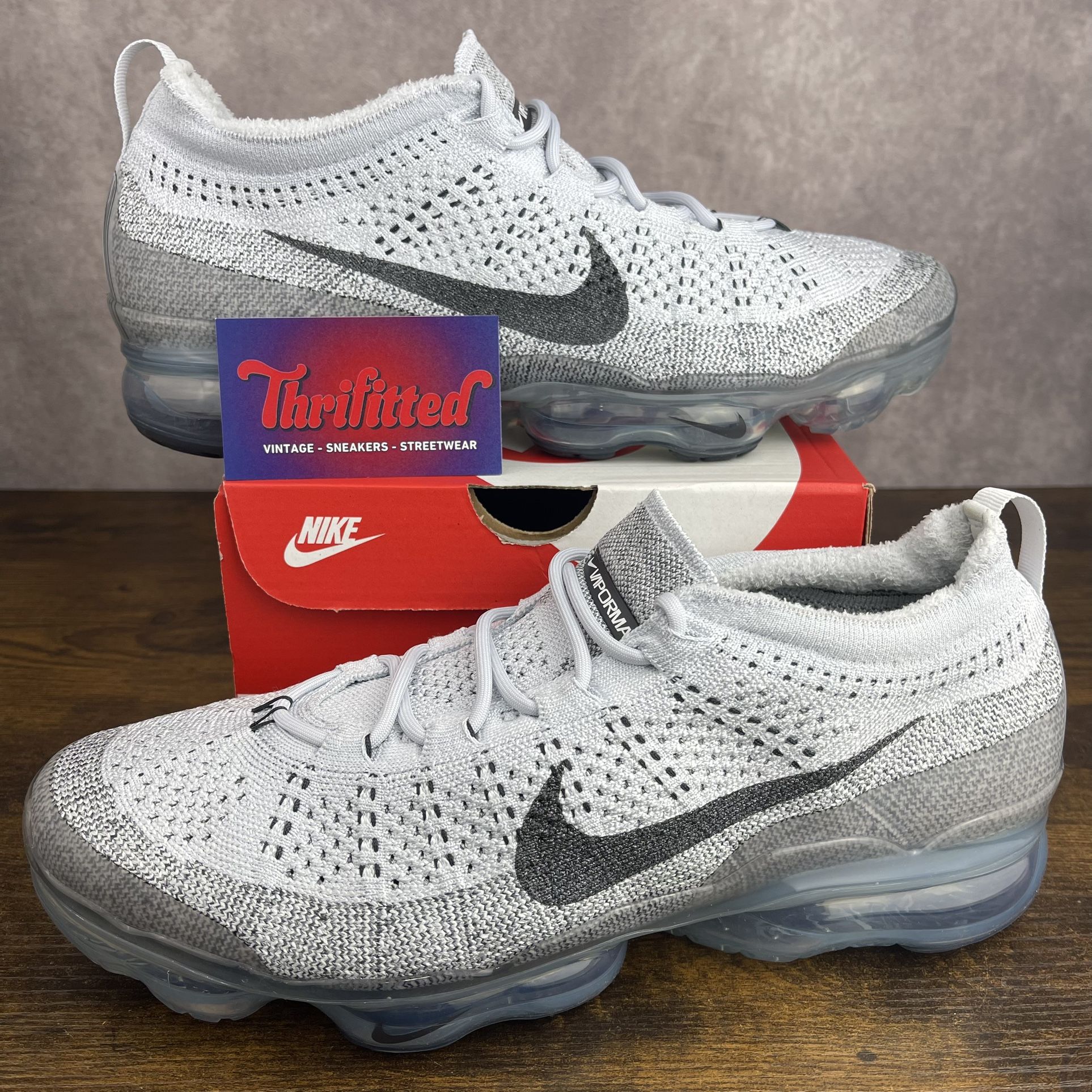 Nike Air VaporMax 2023 Flyknit Pure Platinum Anthracite Size 11.5 DV1678-004 Men’s Gym Sneakers OG Rare