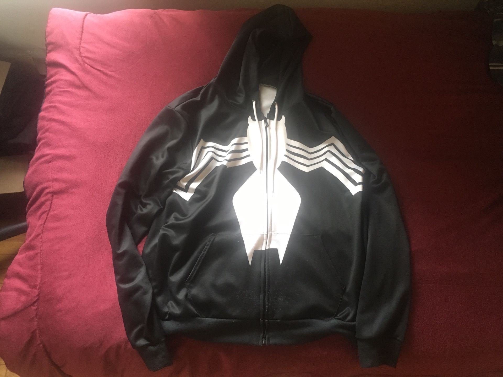 Spiderman Symbiote Zip Up Hoodie