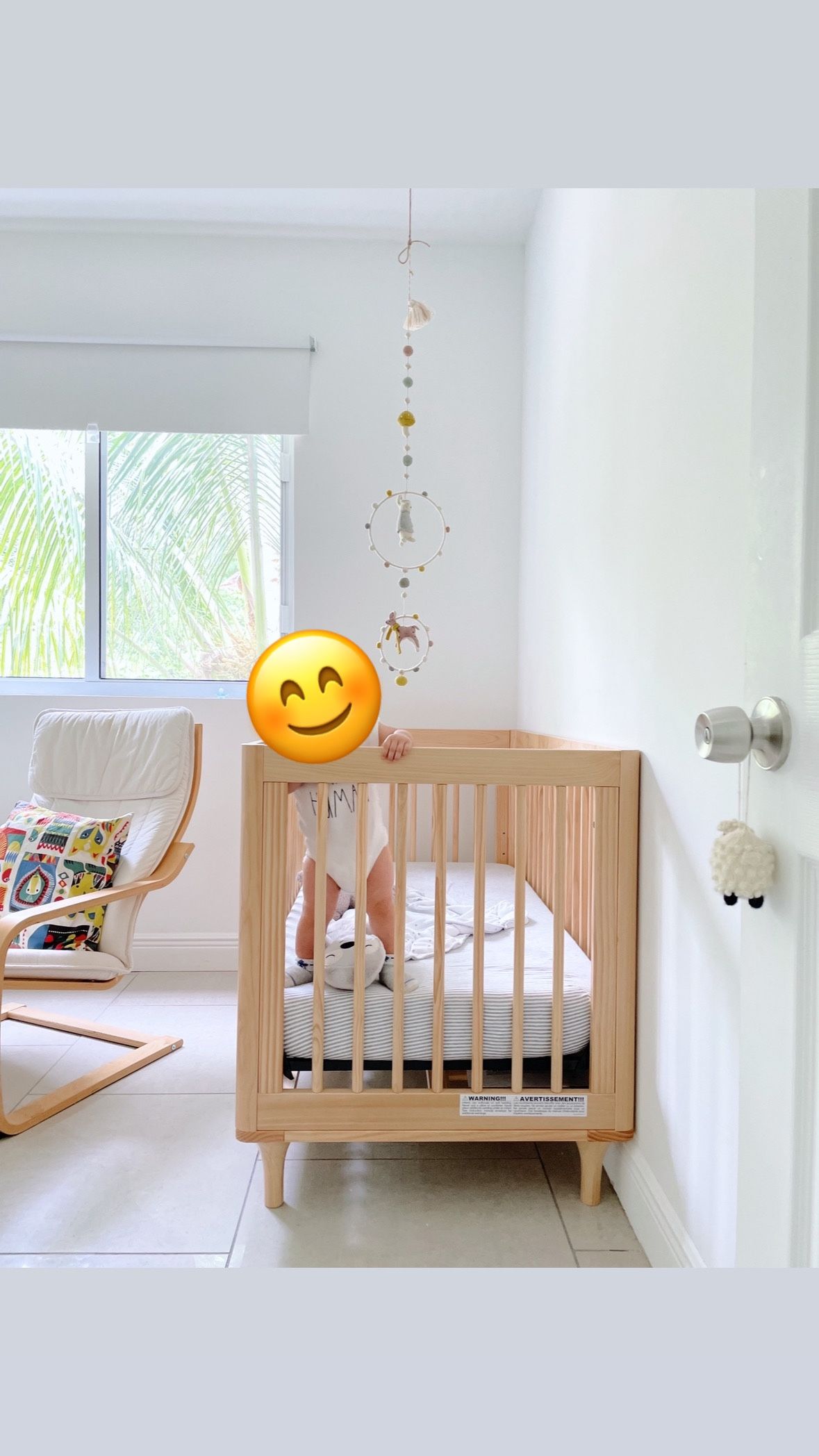 Crate & Barrel 2 in 1 Crib 
