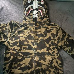 Bape X Neighborhood Full Zip Hoodie (Camouflage)