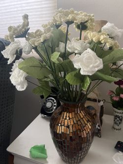 Crochet Hand Made Flowers 