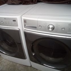 Excellent Kenmore Mega Size Front Loader Washer Dryer Gas Set