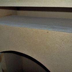 Unfinished custom twin 10in center speaker Box Tuned at 54hz