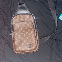 Louie Vutton Sling Bag Brown