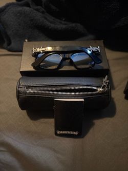 Chrome Hearts Black Eyeglasses with Case