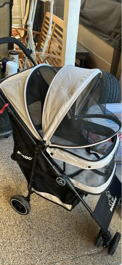 Roodo 4 wheel dog cat pet stroller