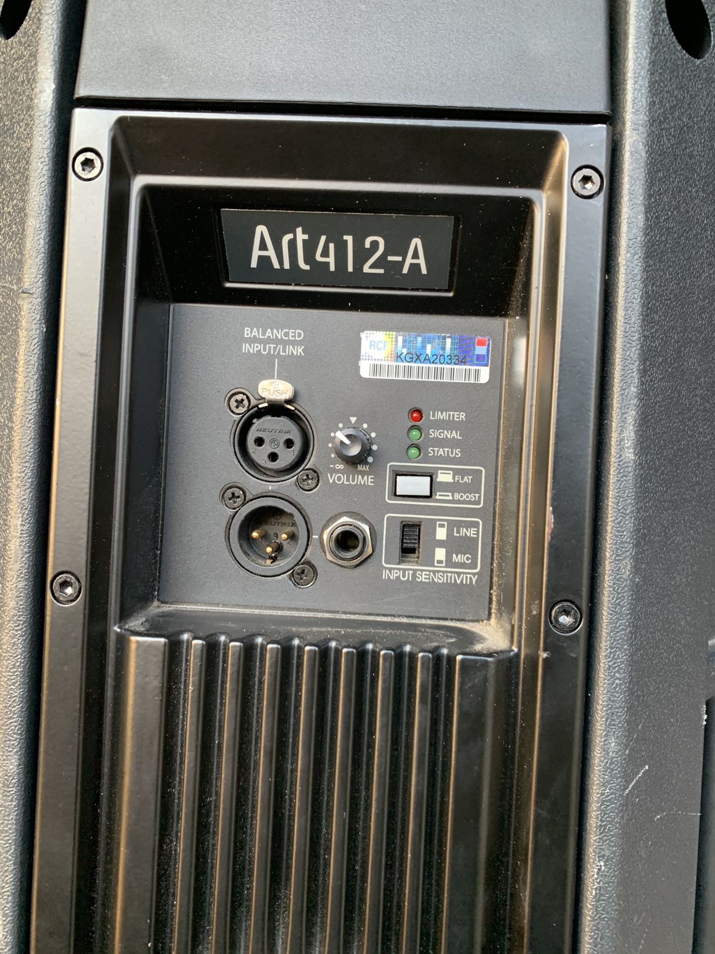 Rcf 412A speakers plus bags