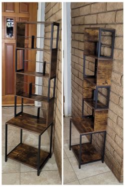 Rustic Wooden Storage Cabinet with Organizing Shelves for CDS/DVDs
