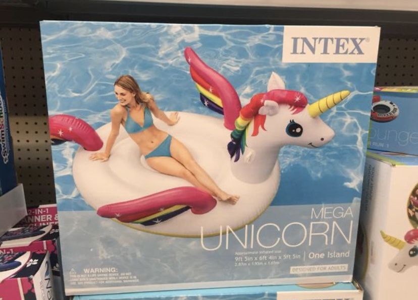 Intex mega unicorn swim float new
