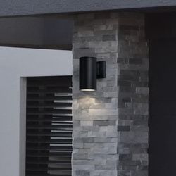 MYTH REALM Min Cylinder Outdoor Wall Light (LED/Incandesent) - 8" 9 Black (LED)
$10