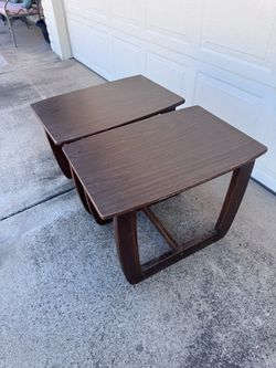 MCM Vintgage Side End Table Set