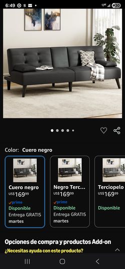 Black sofa bed