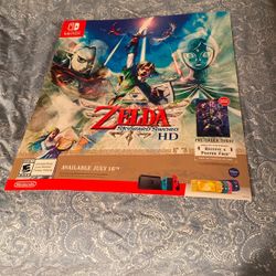 Zelda Store Display Poster Nintendo Switch