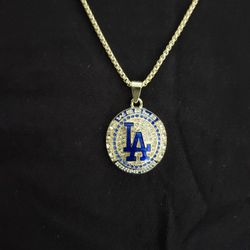 2014 Dodgers World Series Pendant Gold Plated