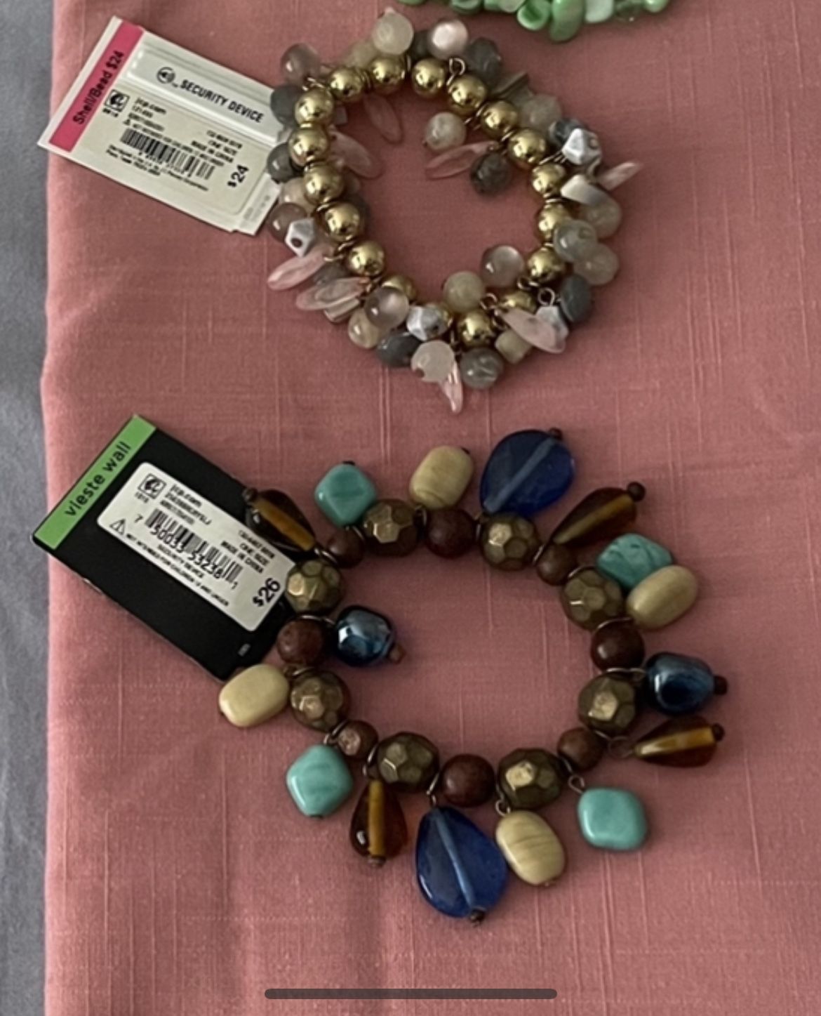 4 New Women’s Bracelets, Stretchable, Easy On/Off, $5/Each