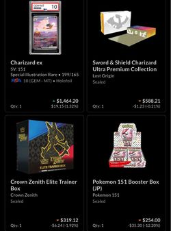 Pokemon Cards Lot boxes cards ETB Psa 10