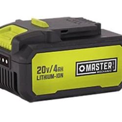 Master Mechanic Utp02 20-Volt 4.0Ah Lithium-ion Tool Battery - Quantity 10