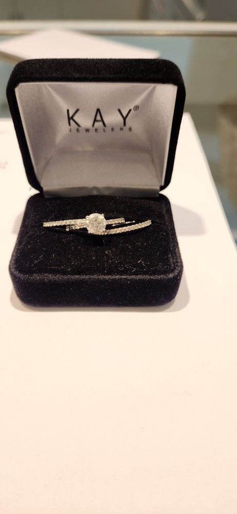 Engagement Ring and Wedding Band
