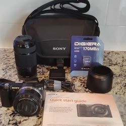 Sony A5000 Mirrorless Digital Camera Bundle 