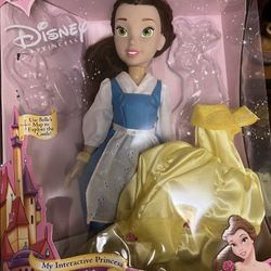 Disney Beauty & Beast Princess Belle First Interactive Talking Doll Electronic 