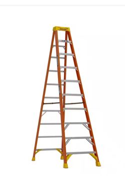10 ft. Fiberglass Step Ladder (14 ft. Reach Height) 300 lb. Load Capacity Type IA Duty Rating