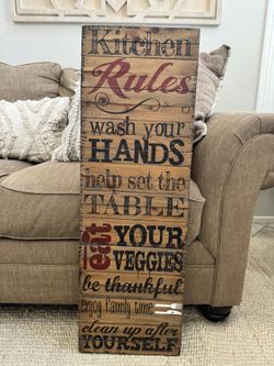 Kitchen Wall Decor - Wood