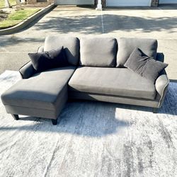 Free Delivery Ashley Gray Sectional with Chaise – Clean & Ready