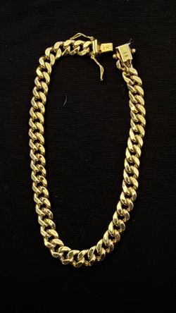 Cuban bracelet 10kt 8inches