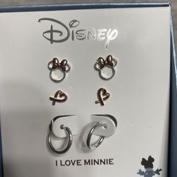 Disney Minnie Mouse Stud Earrings For Girls