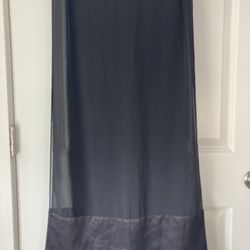 Black Rayon/Satin Shawl