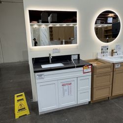 White Shaker Bathroom Vanity – From $106