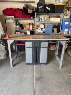 Kobalt workbench and cabinet