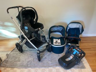 Uppababy vista V2 and MESA car seat travel system bundle