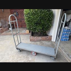 TWO Steel U-boats, Platform Trucks