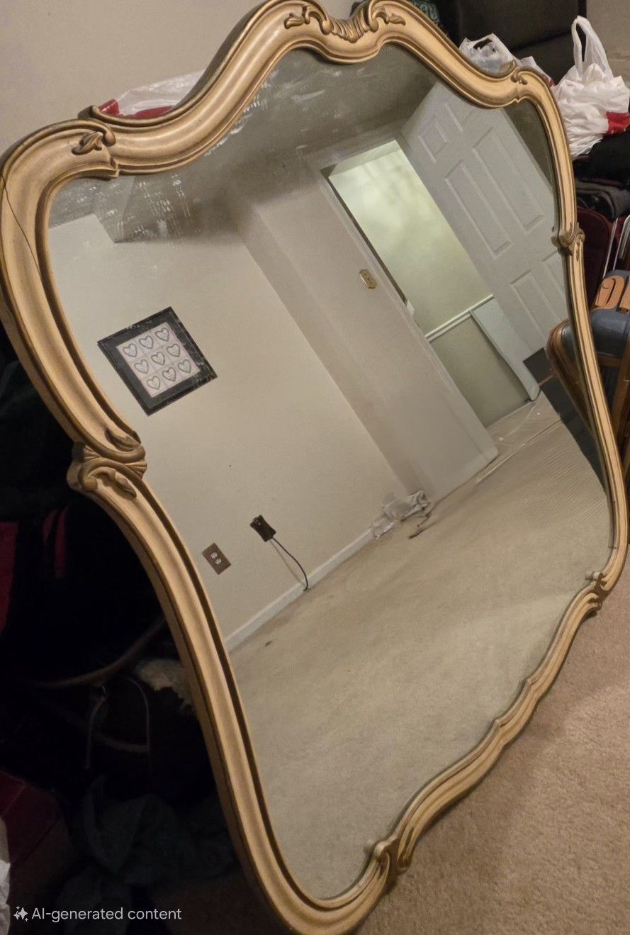 Antique Vintage Floor/ Wall Mirror
