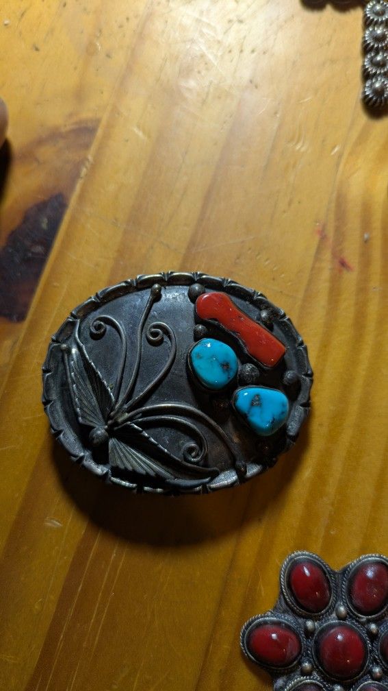 Vintage Native American Belt Buckle