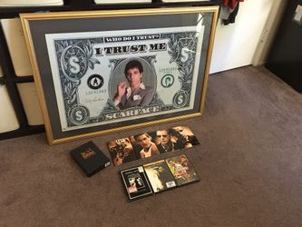 Scarface framed pic with movies