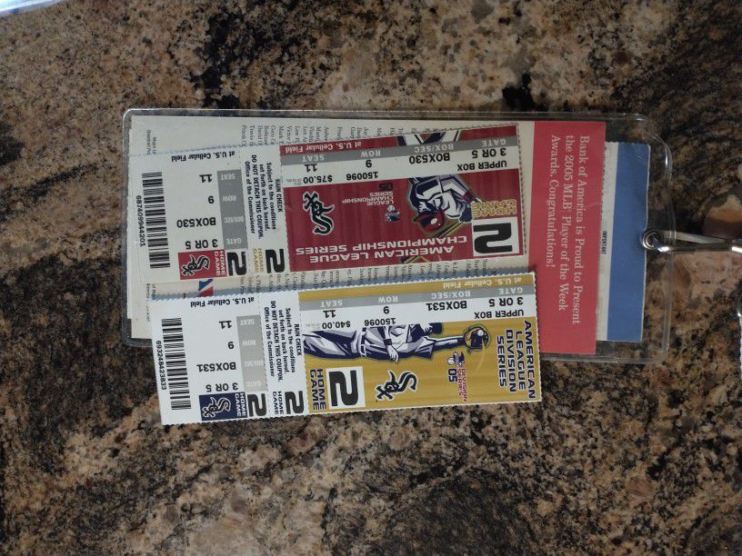 2005 White Sox World Series& Division Tickets