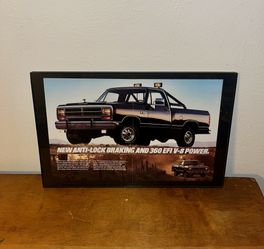 Dodge Truck 1988 Magazine Print As Frame 12x18