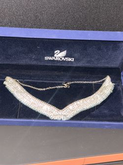 Swarovski Crystal V-Shape Collar Necklace