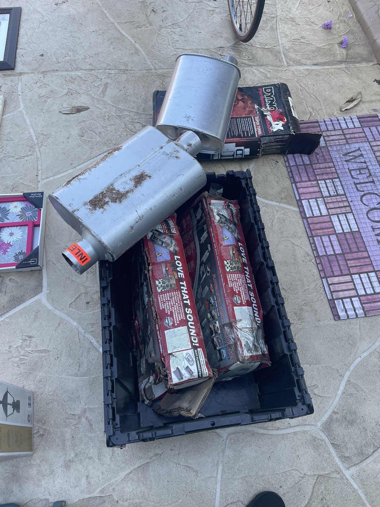 1 Dyno Max & 2 Flow Master Mufflers.