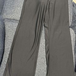 MeMoi Black High Waisted Flare Yoga Pants Womens Stretch Lounge Leggings