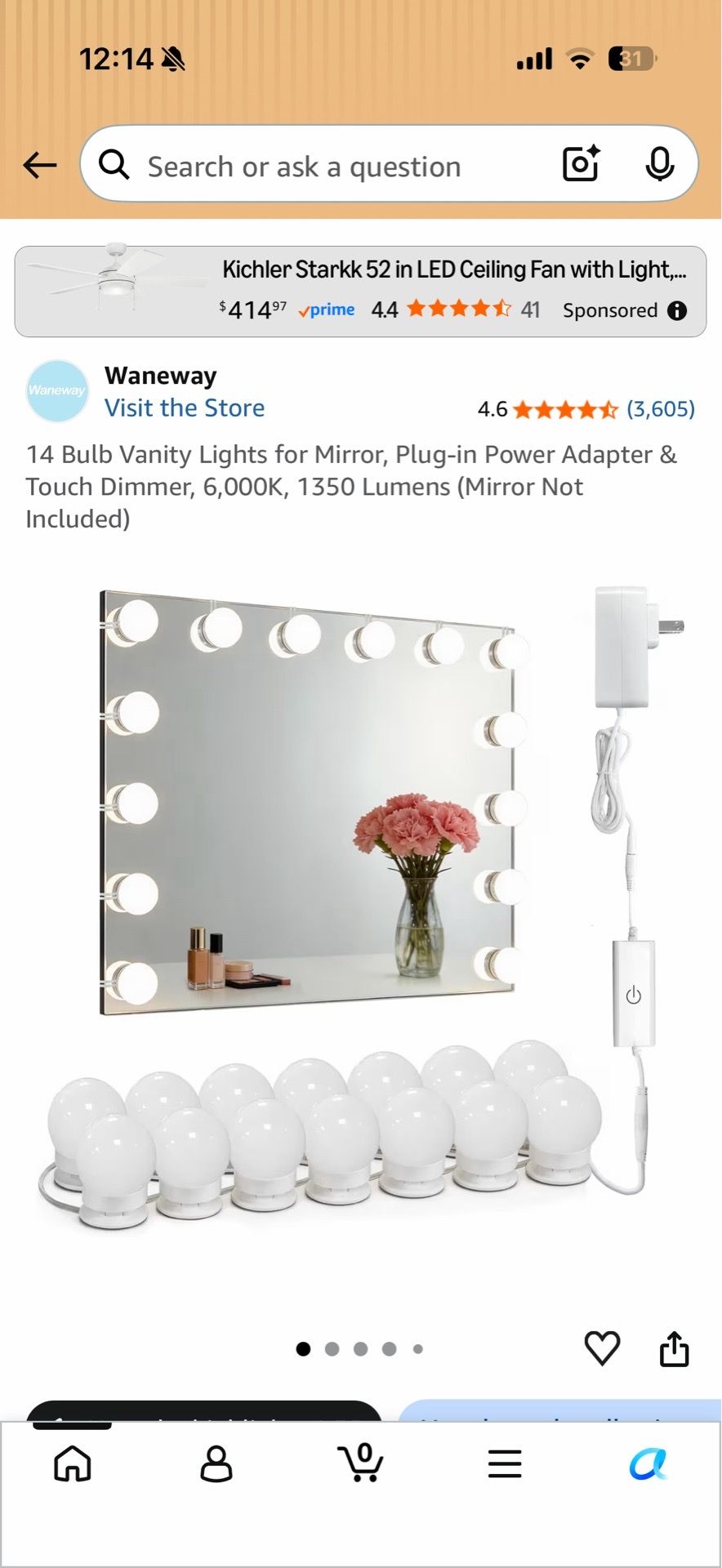 Make up vanity 14 light bulb wholesale