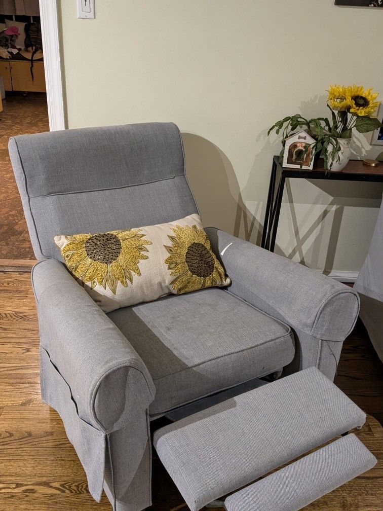 Grey Pull Out Sofa Chair