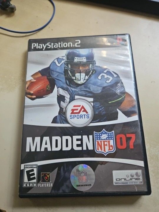 PS2 Madden 07 NFL Video Game