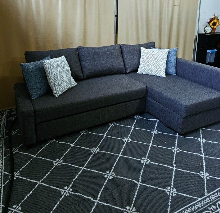 Grey Sofa, Couch, Bed IKEA