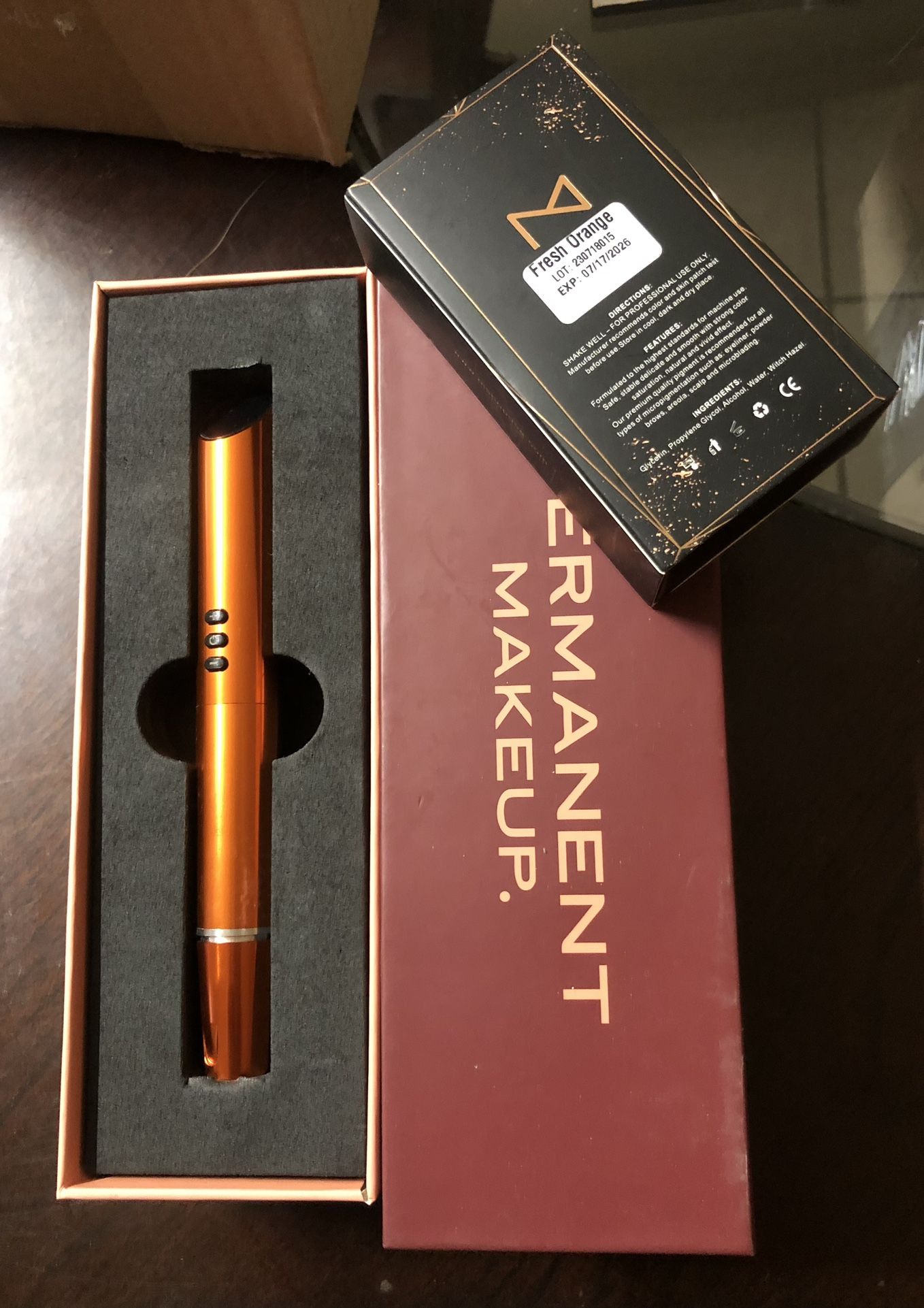 Rotary Tattoo-Machine Pen Tattoo Gun Permanent Makeup,Orange