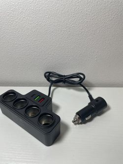 Car Cigarette Lighter Splitter / USB Charger Set