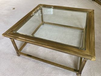 Brass & glass Coffee Table